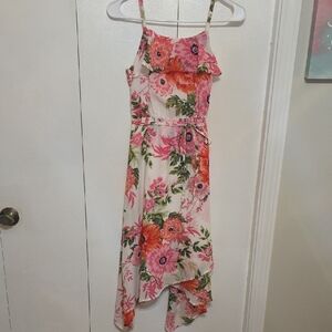 The Children's Place Floral Dress - Pink and Orange